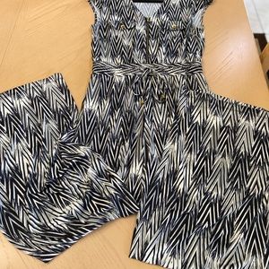 Wide leg jumpsuit with soft stretchy fabric